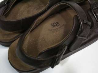 SAS Mens Bravo Sandals Brown Leather and Suede Size 10 N  