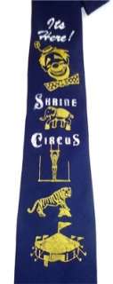   Circus   Hand Painted Clowns Tigers Elephants Skinny Mens Tie  