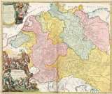 Historische Flußlaufkarte Älteste Flusslauf Karte Deutschlands 