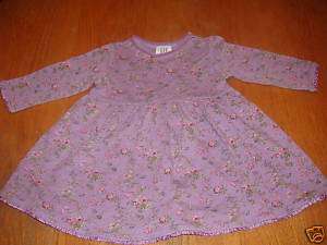 Baby 6 12 mo floral lavender dress M Baby Gap  