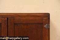 Wilson Antique Hoosier Oak Kitchen Cupboard  