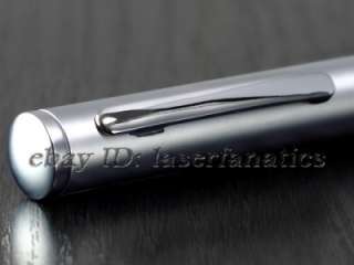 5mW Green Laser Pointer Pen Silver Night Visible Beam  