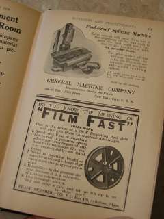   Motiograph Cameragraph silent 35mm movie theater cinema projector book