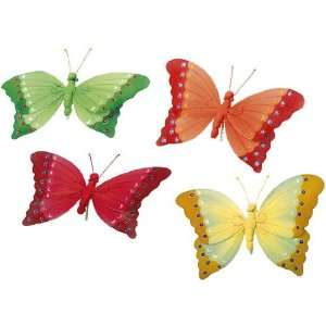 Stück Deko Schmetterlinge aus Textil Textil Schmetterling  