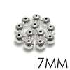 sterling silver BIG HOLE SPACER BEADS 6MM package of 12  