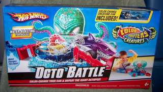 HOT WHEELS OCTO BATTLE PLAYSET   COLOR CHANGING CAR  