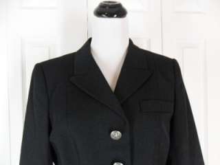 NWT DSCP Uniart Corp Military Black Blue 12 MR Dress Coat Blazer Wool 