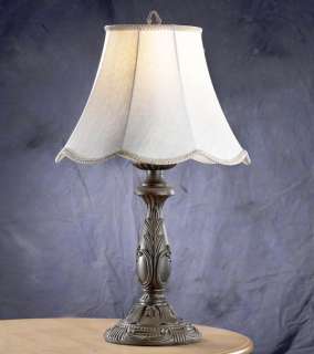 Classic 16 Table Lamp Silk Shade Bronze Finish #13081  