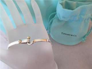 Tiffany & Co. S/Silver & 18K Love Knot Bangle Bracelet  