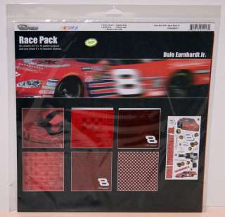 Dale Earnhardt Jr. Scrapbook Race Pack 6 12x12 Sheets++  