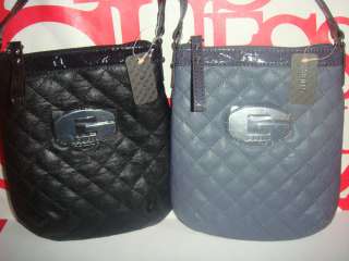 NWT GUESS Limo Mini Quilted Crossbody Bag Black,Blue  