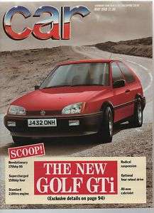 CAR magazine 5/88 feat. Astra GTE, Golf GTi, 2CV, TVR  
