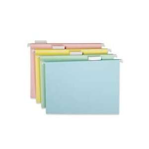  Ampad 1/5 Cut Clear Tab Pastel Hanging Folders Office 
