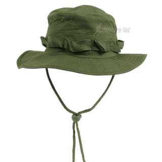 Military 1st   US GI RIPSTOP COMBAT BOONIE BUSH ARMY HAT OLIVE  S XL