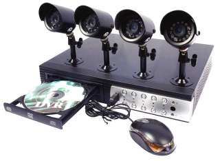 complete cctv solution with its 4 weatherproof night vision cameras