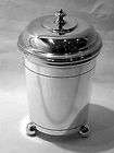 ANTIQUE SILVER BEAKER & COVER LONDON 1905