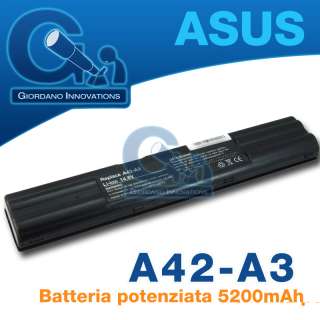 BATTERIA per ASUS A3000/A3000C/A3000E/A3000G/A3000H★  