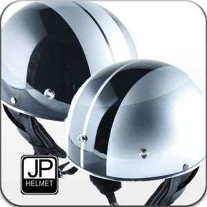 JP jet black helmet Motorcycle scooter cafe racer M07  