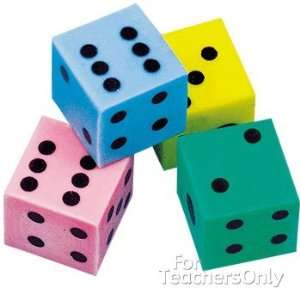  Dice Erasers   24 per set