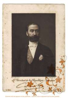 GRAVURE 1890 Président République Sadi Carnot Médaille en vente 