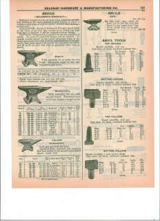 1937 Anvils Belknap Gem Shoers Vulcan Blacksmiths ad  