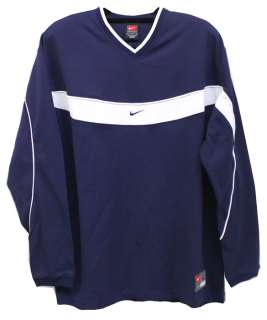 Nike Mens Unified Navy Blue & White Longsleeve Shirt  