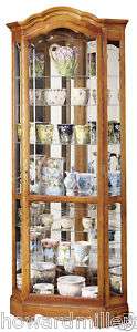 Howard Miller 680 250 Jamestown ll   Corner Curio Display Cabinet 