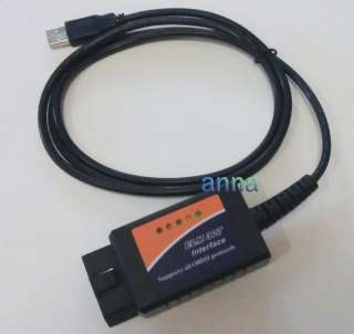   USB V1.4 AUTO ELM327 USB SCANNER OBD2 OBD OBDII CAN BUS