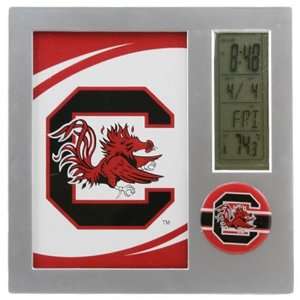  South Carolina Gamecocks Team Desk Clock & Thermometer 