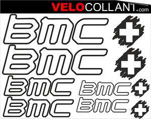   STICKERS AUTOCOLLANTS VELO logo BMC 10 adhesifs