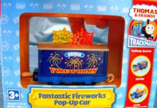 Thomas Trackmaster Pop Up Fireworks Car +Lights +Sound  