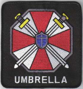   Resident Evil Umbrella Corporation Logo Lg Jacket Patch