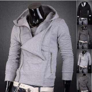   Designer Hoodies Zip Slim Fit Jacket Tops Coats Shirts S M L XL 8005 T