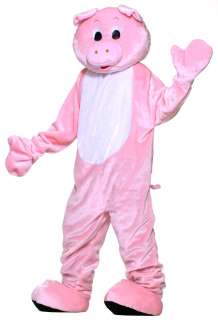 Adult Deluxe Plush Pig Mascot Costume   Mascots