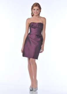   SHORT STRAPLESS PLUS SIZE CLASSIC EVENING FORMAL DRESS FITTED*  