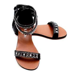  Link Black Jeweled Ankle Strap Sandal Toddler Little Girls 