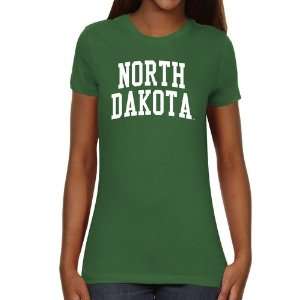  North Dakota Fighting Sioux Ladies Basic Arch Slim Fit T 