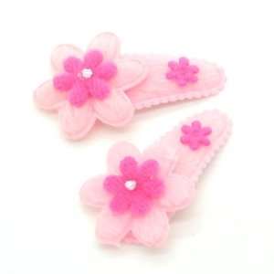  Pink / Baby/ Toddler /Girl Flower Shaped Hair Clip (1745 1 