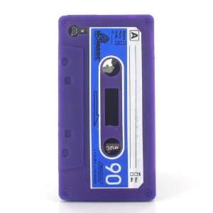  ZuGadgets Purple Retro Tape Style Silicone Case / Cover 