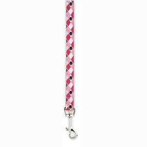  Casual Canine Nylon Pooch Patterns Dog Lead, 6 Feet, Pink 