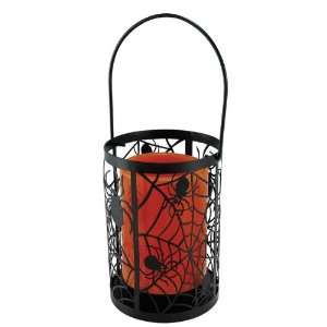  Indoor Outdoor LED Flameless Lantern W/timer Spiders Web 