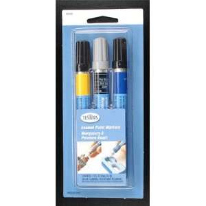    25002 Enamel Paint Marker Set Blue/Yellow/Flat Black Toys & Games