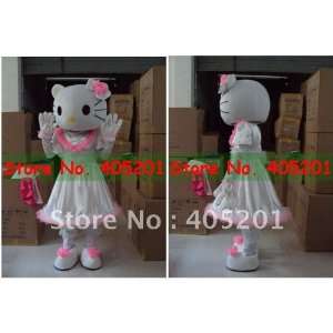    white dress hello kitty costume pink cute model Toys & Games