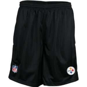   Pittsburgh Steelers Black Youth Coaches Mesh Shorts