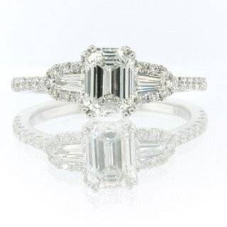 40ct Emerald Cut Diamond Engagement Anniversary Ring Jewelry 