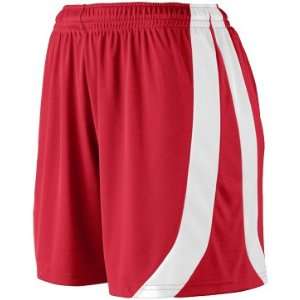  Augusta 5 Womens Girls Triumph Shorts RED/WHITE W2XL 