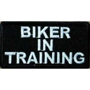  BIKER IN TRAINING KIDS Embroidered Quality Vest Patch 
