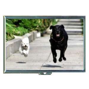 Happy Dogs Running Fun Photo ID Holder, Cigarette Case or Wallet MADE 