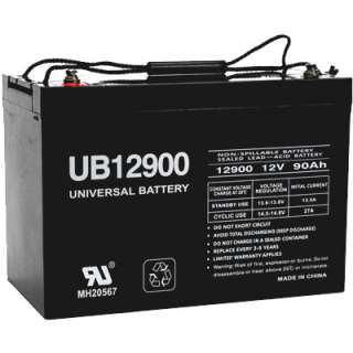 12V 90Ah AGM Sealed Lead Acid Battery UB12900 Group 27  