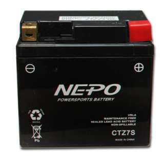 NEPO CTZ7S FA 12V 6Ah Motorcycle Battery Replaces YTZ7S  